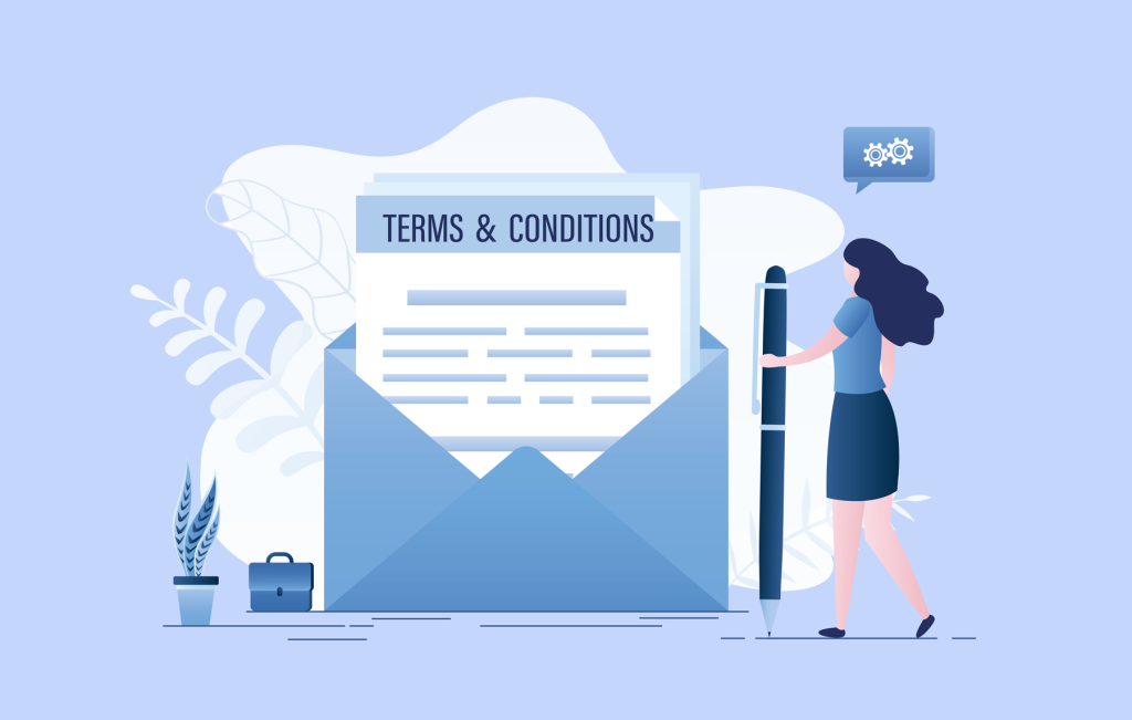 Website terms and conditions